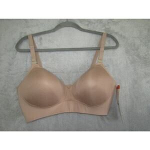 Warner's 38D Wireless Lightly Lined Convertible Comfort Bra Nude Smoothing Soft